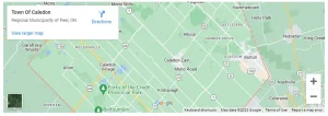 caldeon ontario google map location